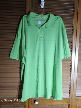 Light Green Men's Performance Polo Shirt by Cutter & Buck
